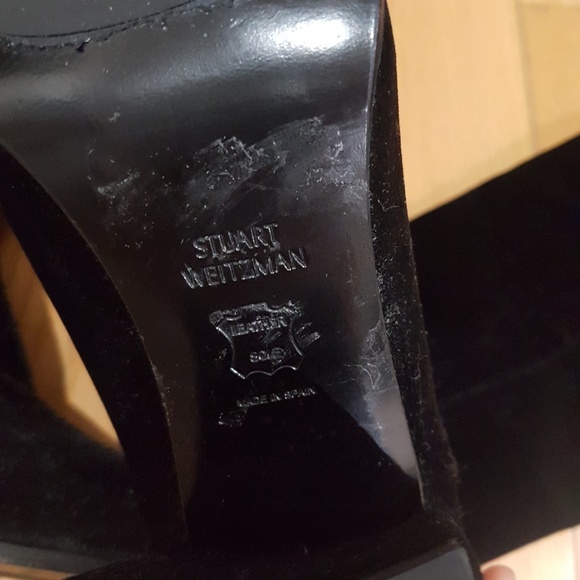 Stuart weitzman Lowjack Velvet Block Heel Boot